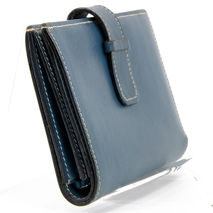 【極美品】HERMES エルメス ジュラ 二つ折り財布 HERMES（エルメス） ジュラ ゴールド金具 二つ折り財布（小銭入れあり