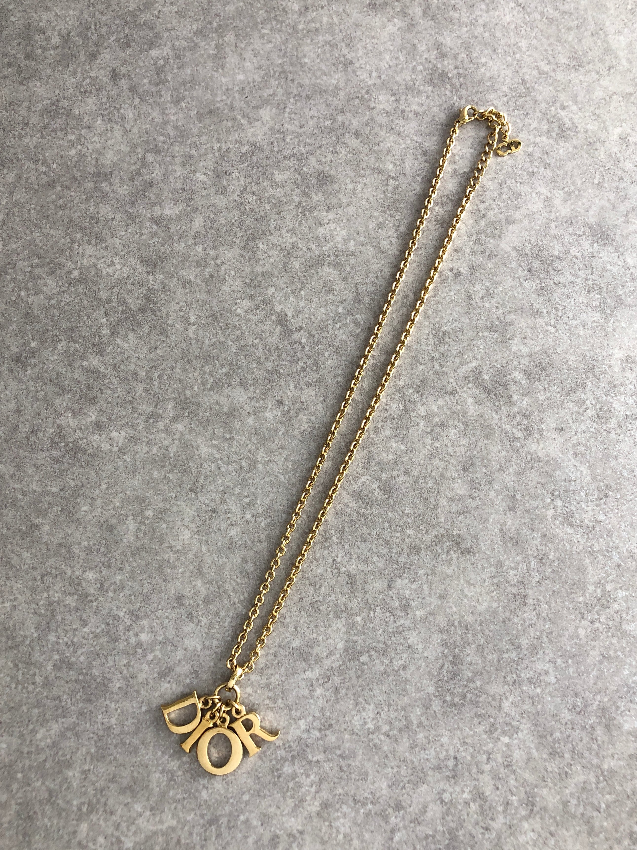 Christian Dior クリスチャン ディオール ネックレス ゴールド DIOR