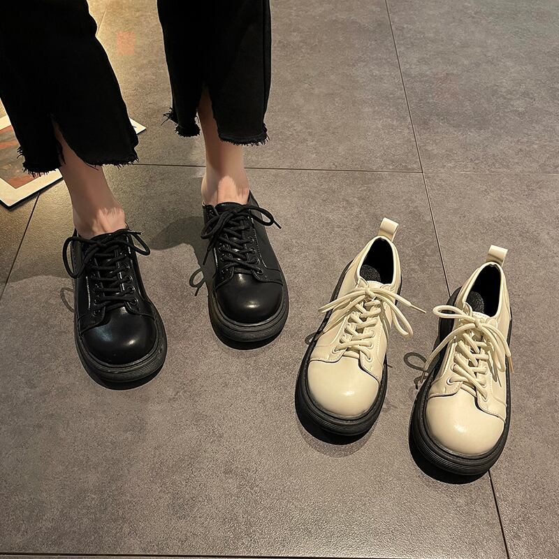 シングルスプリングオータムレッドスタンダードスタイルレザー 靴 シューズ レトロ レース 春物 秋物 レースアップ 部族の婦人靴50734869628