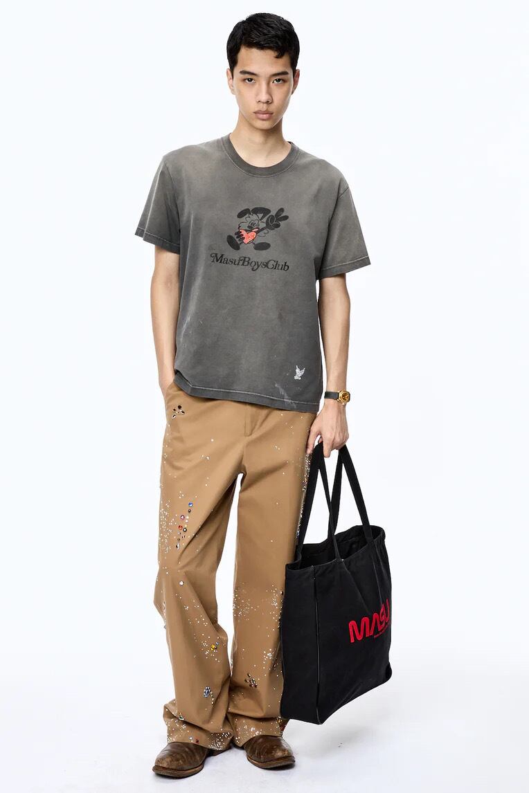 25AW】MASU WASTED VICK T-SHIRT (BLACK) M25F9CS012 | IAAAM ONLINE STORE
