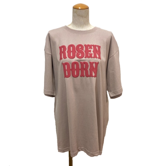 6.2oz ロゴプリントビッグTシャツ【ROSEN DORN 】SMORK PINK