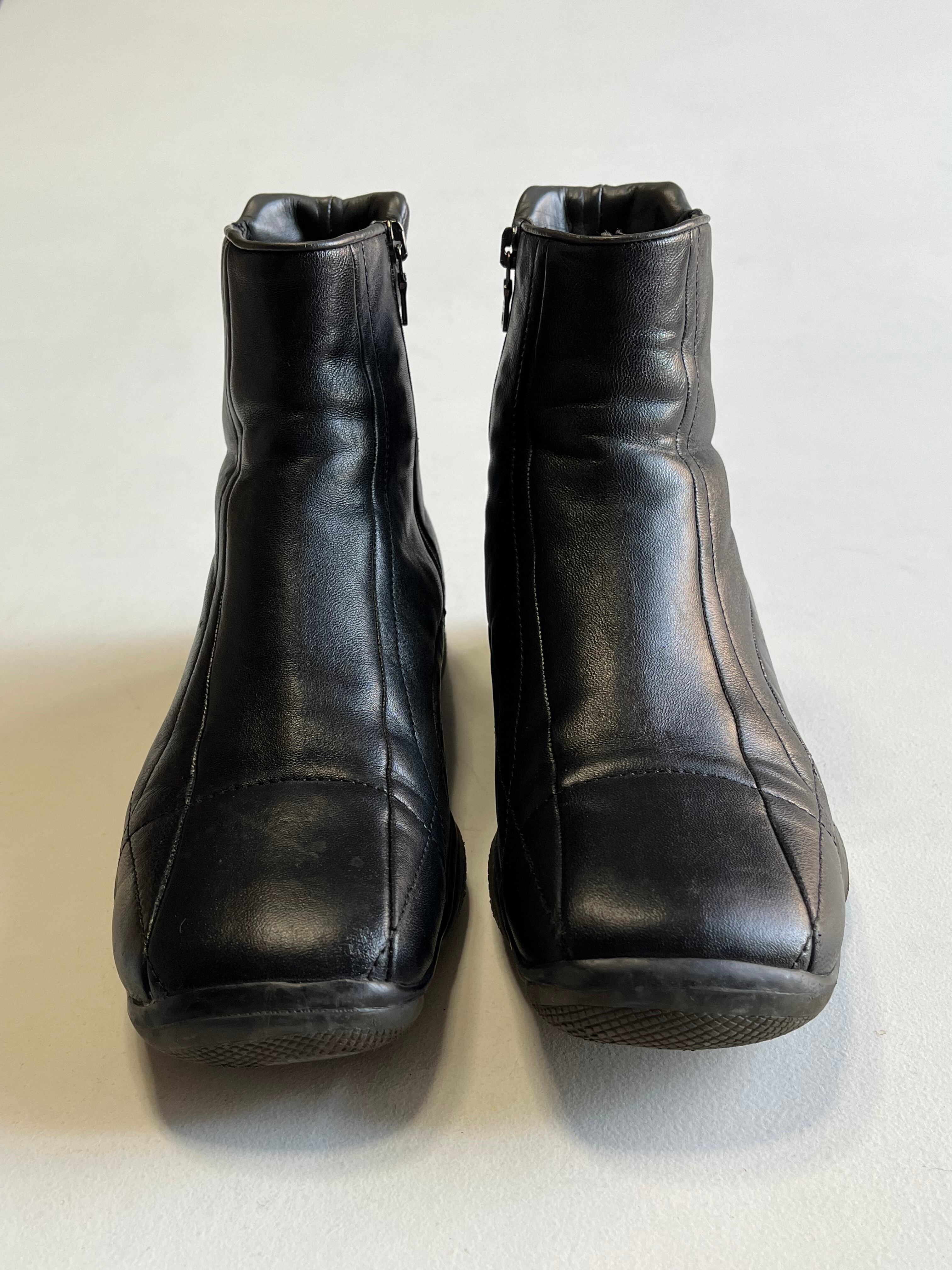 PRADA SPORT / 2001 Leather Boots | GREY