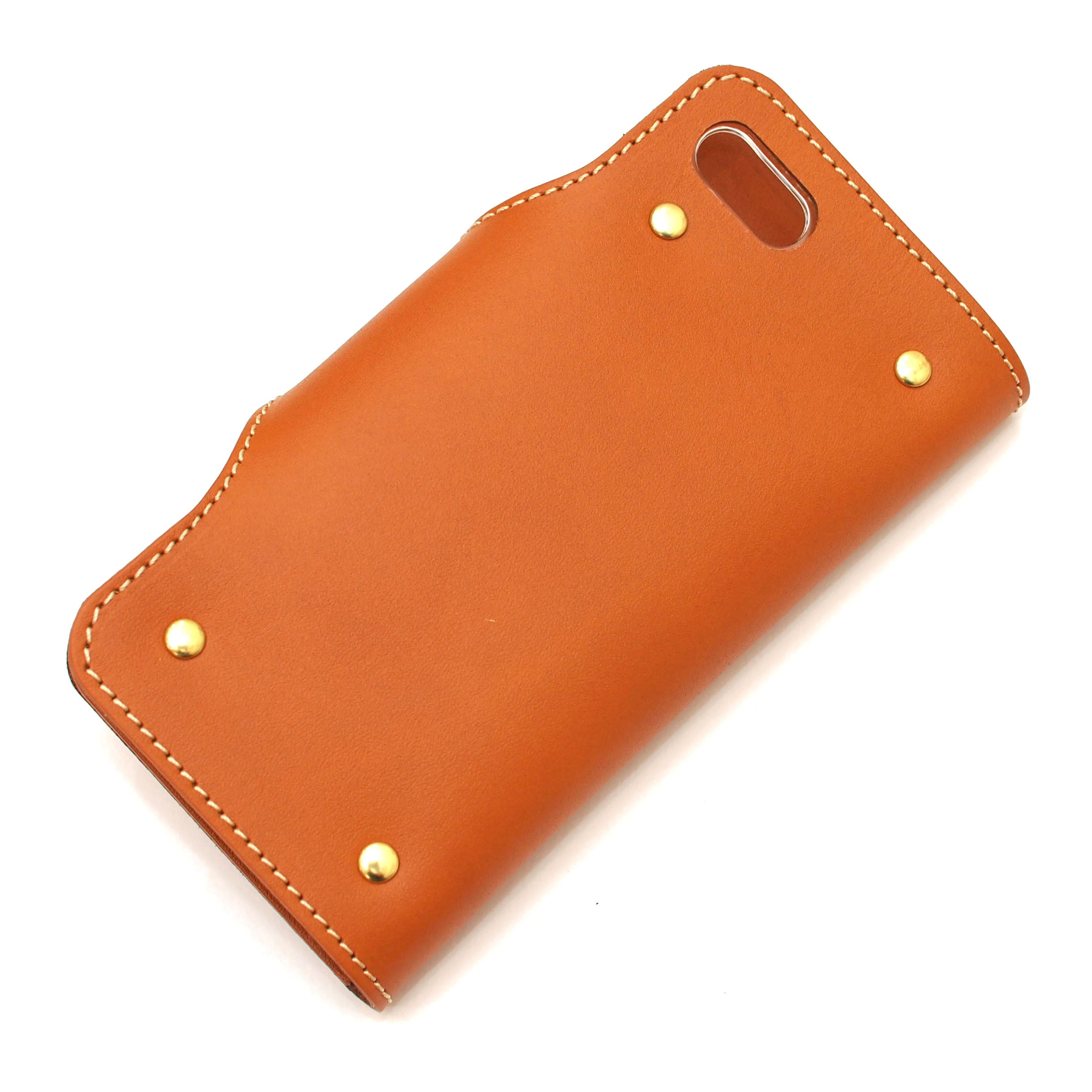 ほぼ全機種製作 ロールキャベツスマホケース【姫路レザーキャメル牛革