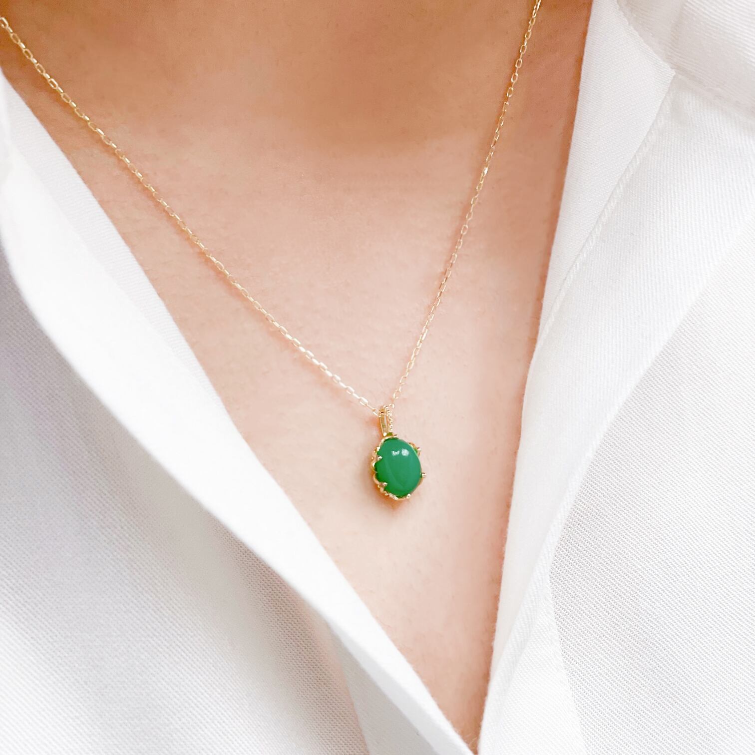 K10YG カラーストーン ネックレス | ライフスタイルに合わせた  