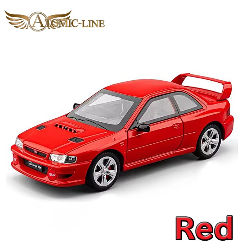 SUBARU インプレッサ STI WRX GC8 ミニカー 1/24 全4色 ライト点灯
