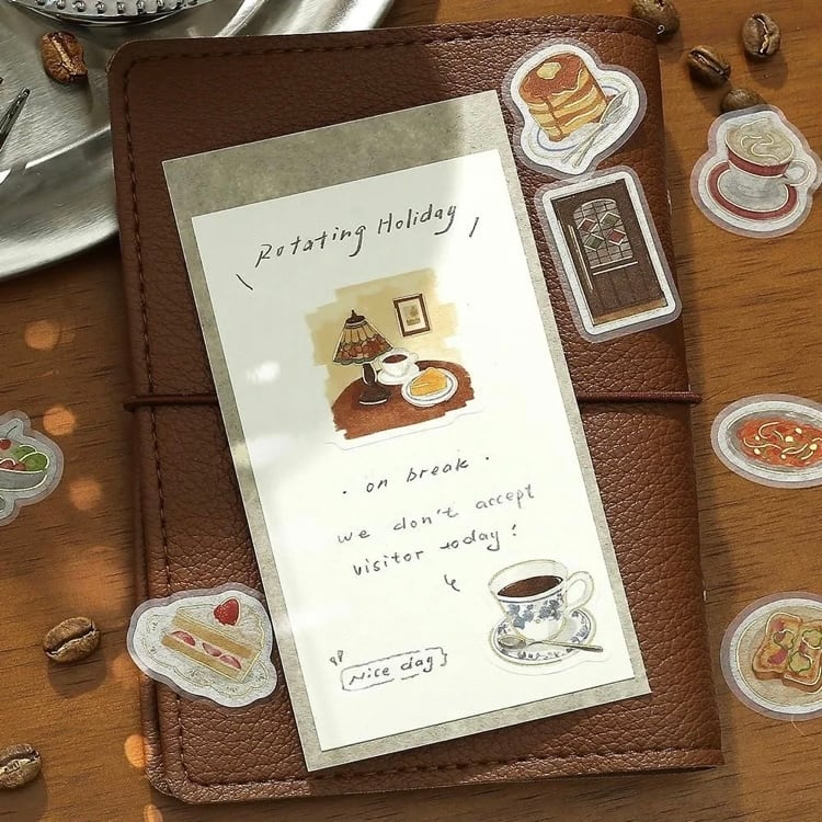 ❤️お値下げ❤️【新品】純喫茶　レトロ喫茶卓上カレンダー　フレークシール ❤️お値下げ❤️純喫茶 レトロ喫茶卓上カレンダー フレークシール