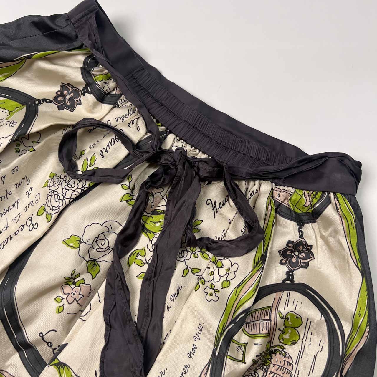 Lois CRAYON ロイスクレヨン スカーフ柄 総柄 フレア スカート サイズ M