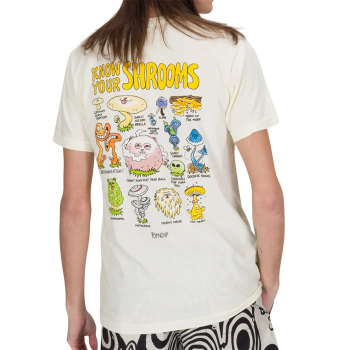 RIPNDIP KNOW UR SHROOMS Tシャツ 半袖 Grey 送料込み RIPNDIP リップンディップ Tシャツ 猫 半袖 Know Ur Shrooms Tee