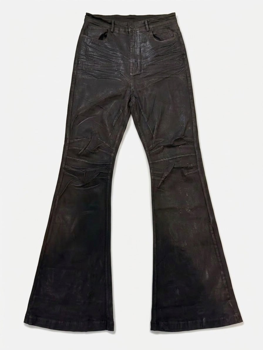 Waxed Flare Denim | PAY ID