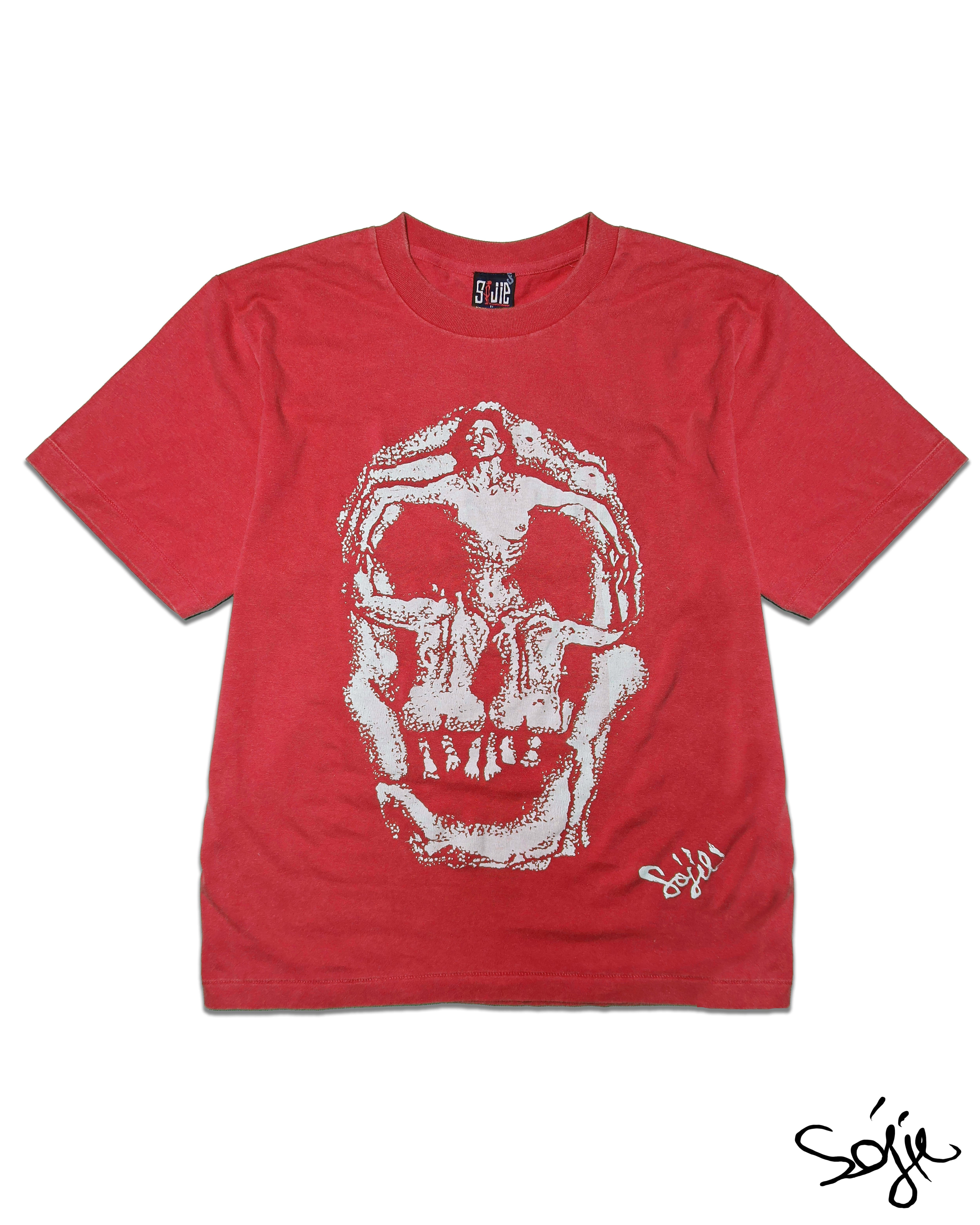 FIG TEE dot skull sojie grayダリ官能的な死 XL FIG TEE