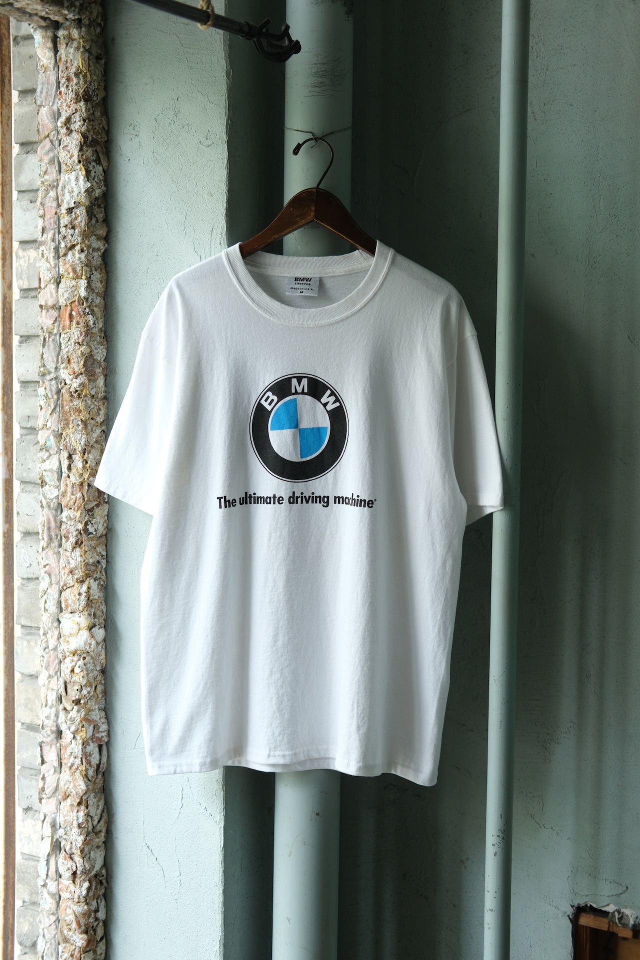 Utah/"BMW" logo print tee shirt / made in usa