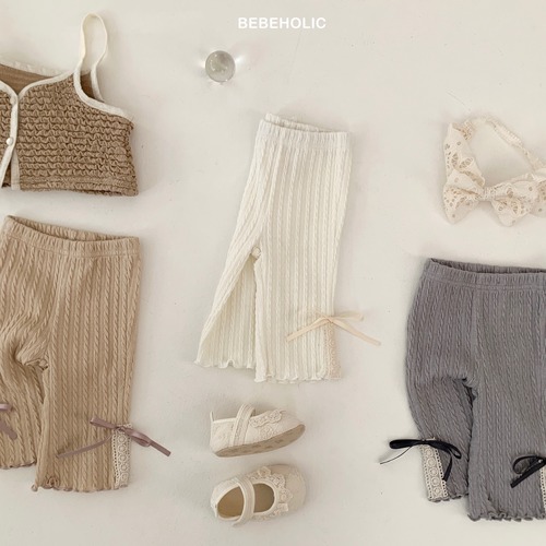 即納 BEBEHOLIC /  Lace bootcut pants