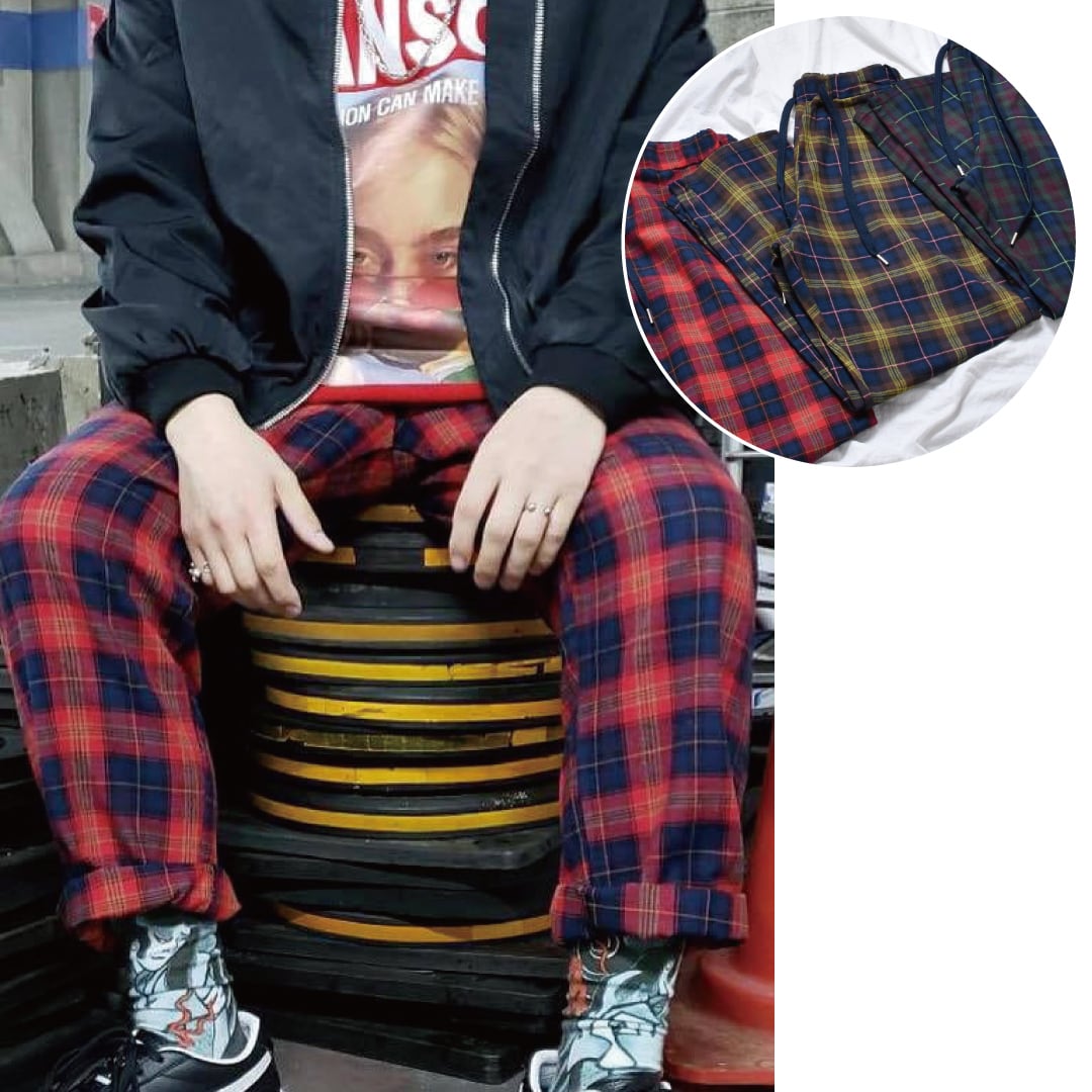 【50%OFF】チェックパンツ