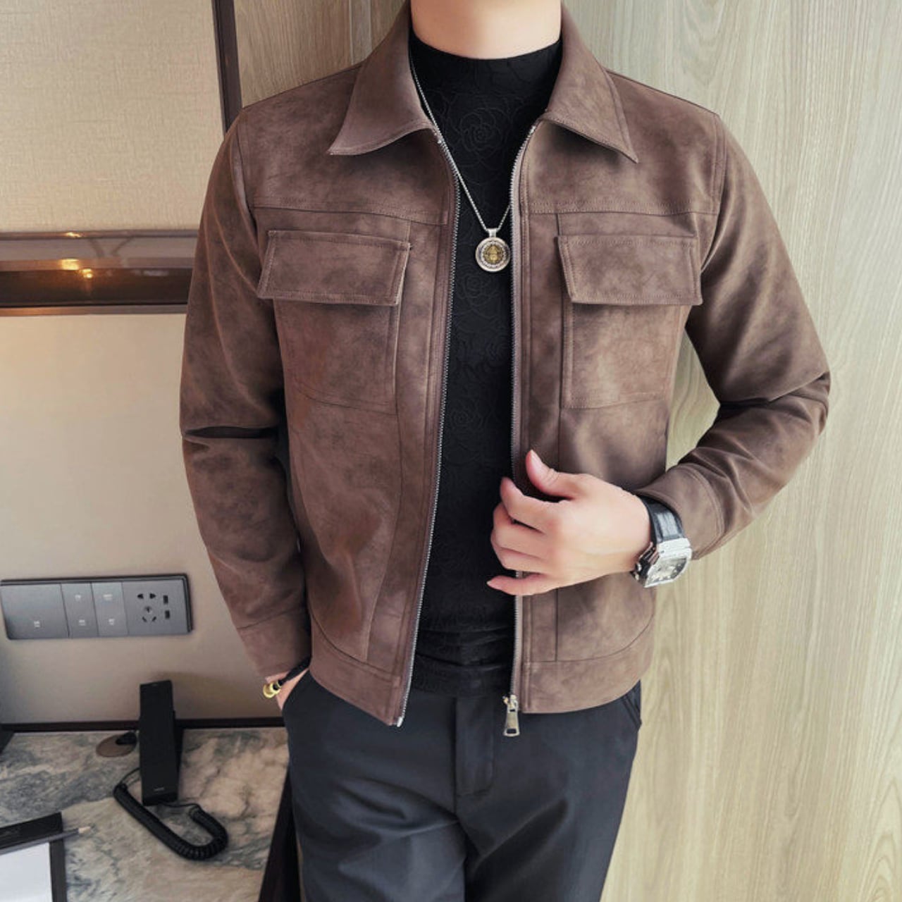 ダブルポケット ショート ジャケット 2色 11326