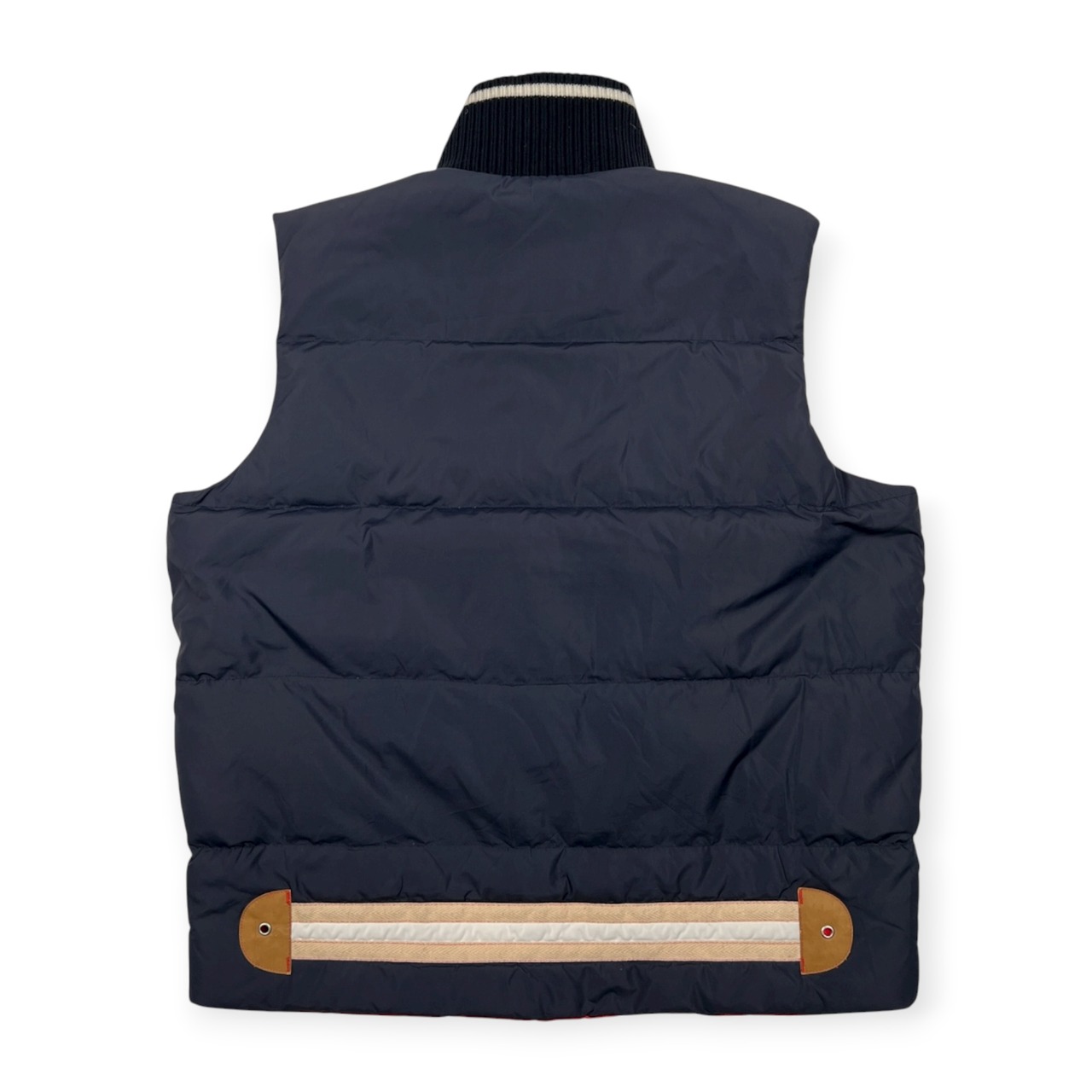 PAGELO パジェロ ハイネック ダウン ベスト サイズ L /メンズ/アンジェロ/ネイビー×レッド