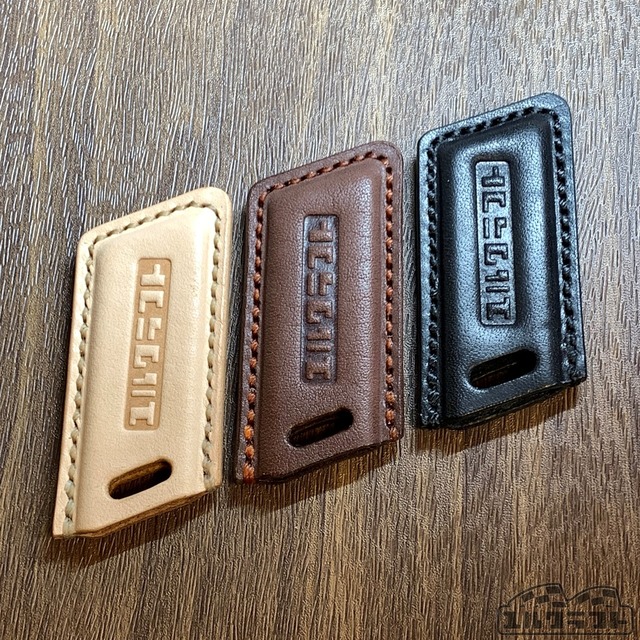 エネキーケース カフェレーサーダークブラウン（リングあり・なし）