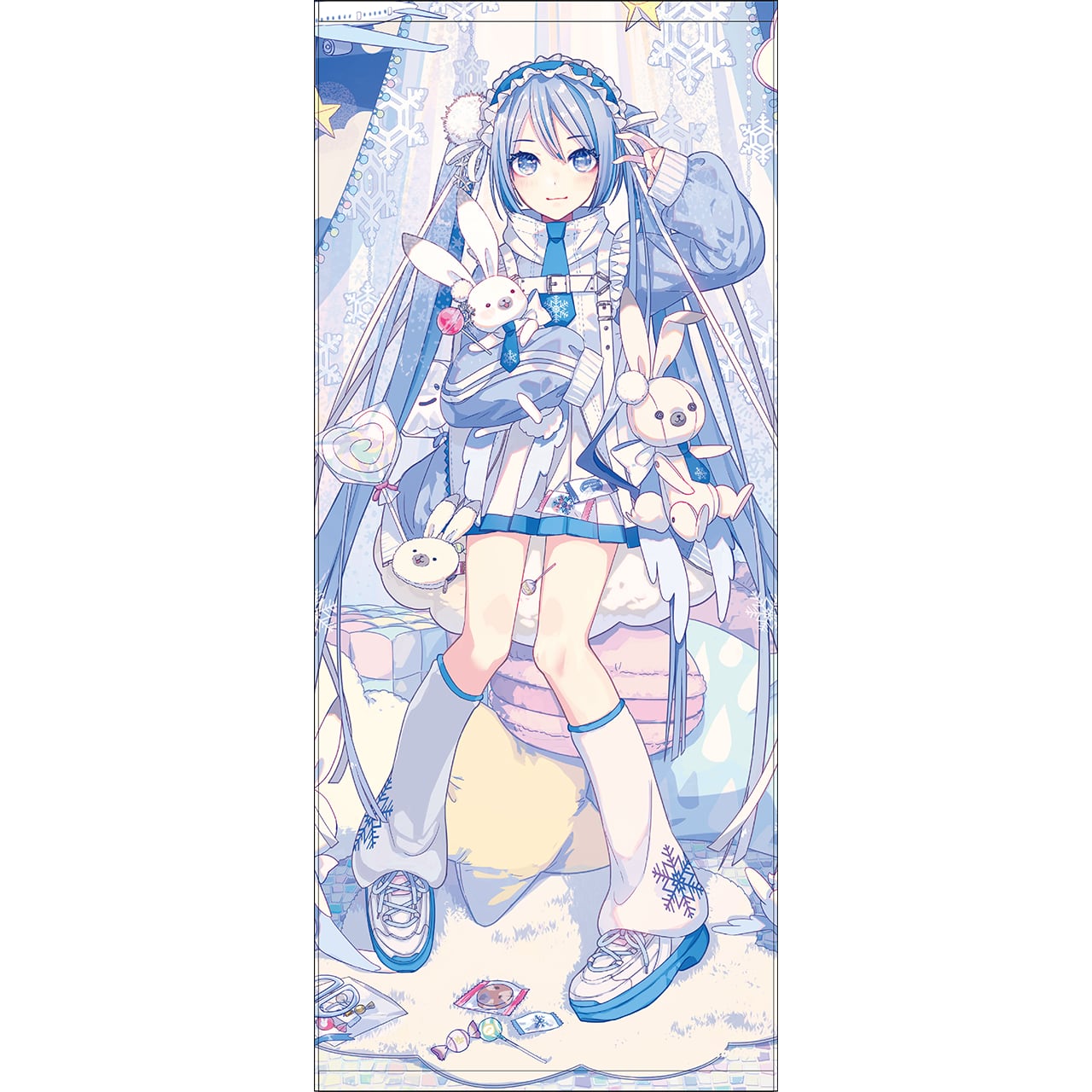 弘前ねぷたまつり」×桜ミク ビジュアルビッグタオル ill.by iXima 弘前