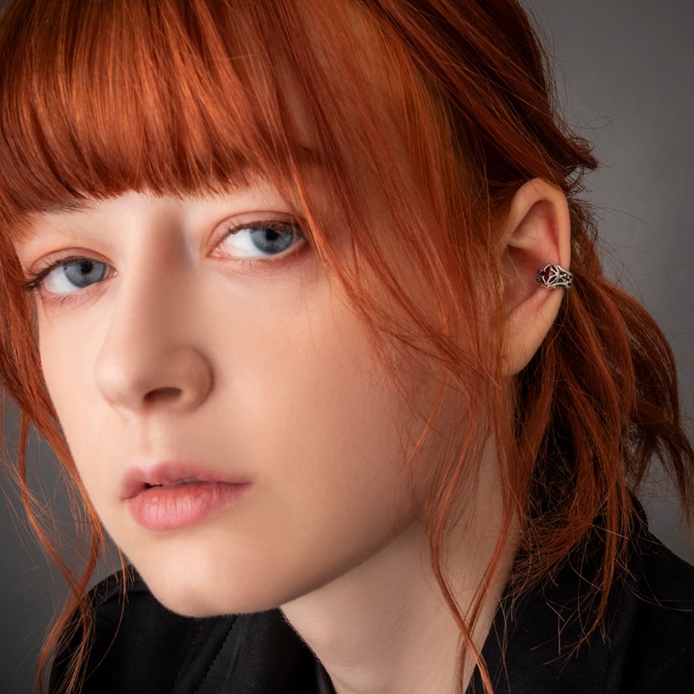 スパイダーウェブイヤカフ 片耳用 ACE0119 Spider wave ear cuff