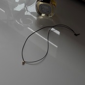 motif cord necklace/gold