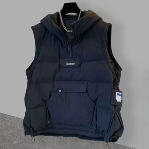 Hooded embroidered vest(MT1283)