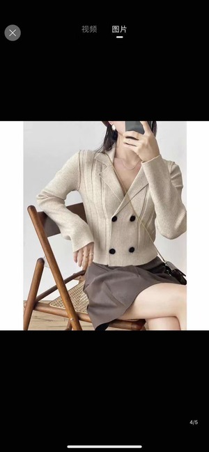 ノッチドラペルカラートップス