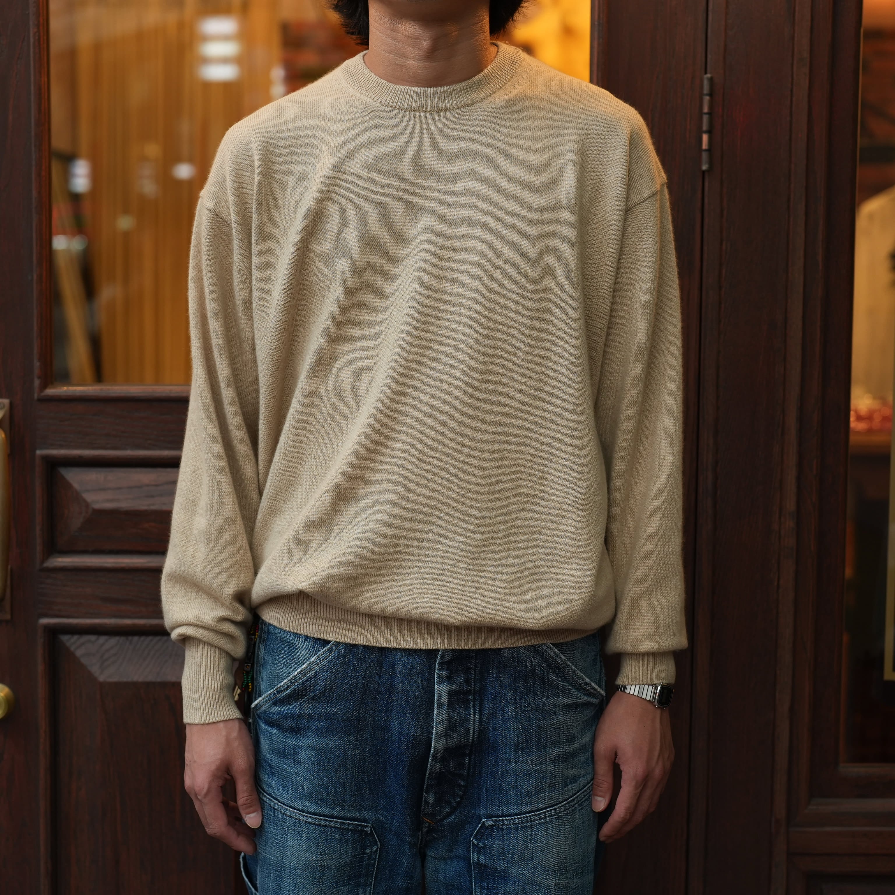 HERILL(へリル) 26AW "Goldencash Pullover" -Natural-
