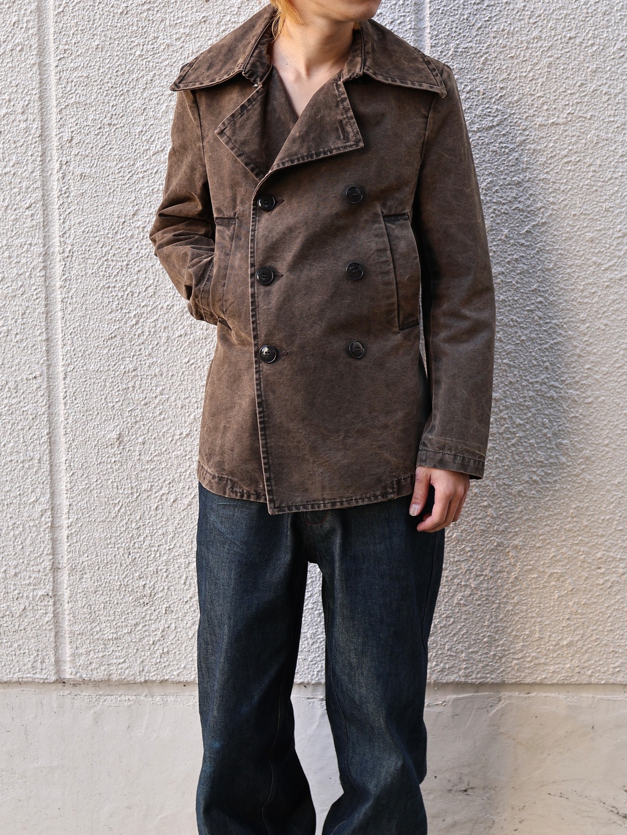 【zucca】compact double pea coat