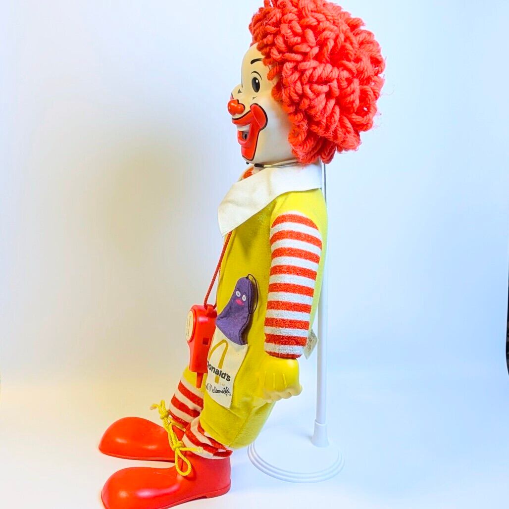 ☆VINTAGE1978☆【 McDonald's（ マクドナルド ） 】『 Ronald McDonald / ロナルド・マクドナルド ホイッスルドール 』Plush Toy / プラッシュ / ぬいぐるみ 〚アメリカン雑貨 アメトイ〛