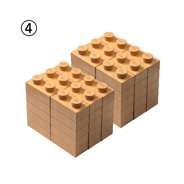 レンブロックキッズ　凸ブロック単色 60個セット