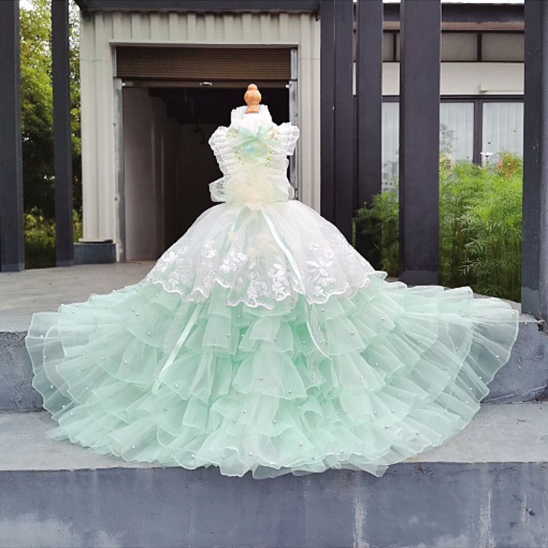 予約（海外ハンドメイド）【№B01439】パール＆レース ウエディング  