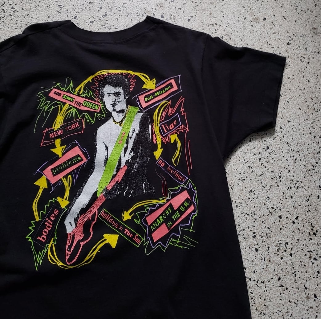 希少　80s 良品　シド・ヴィシャス　コットンT  Sex Pistols