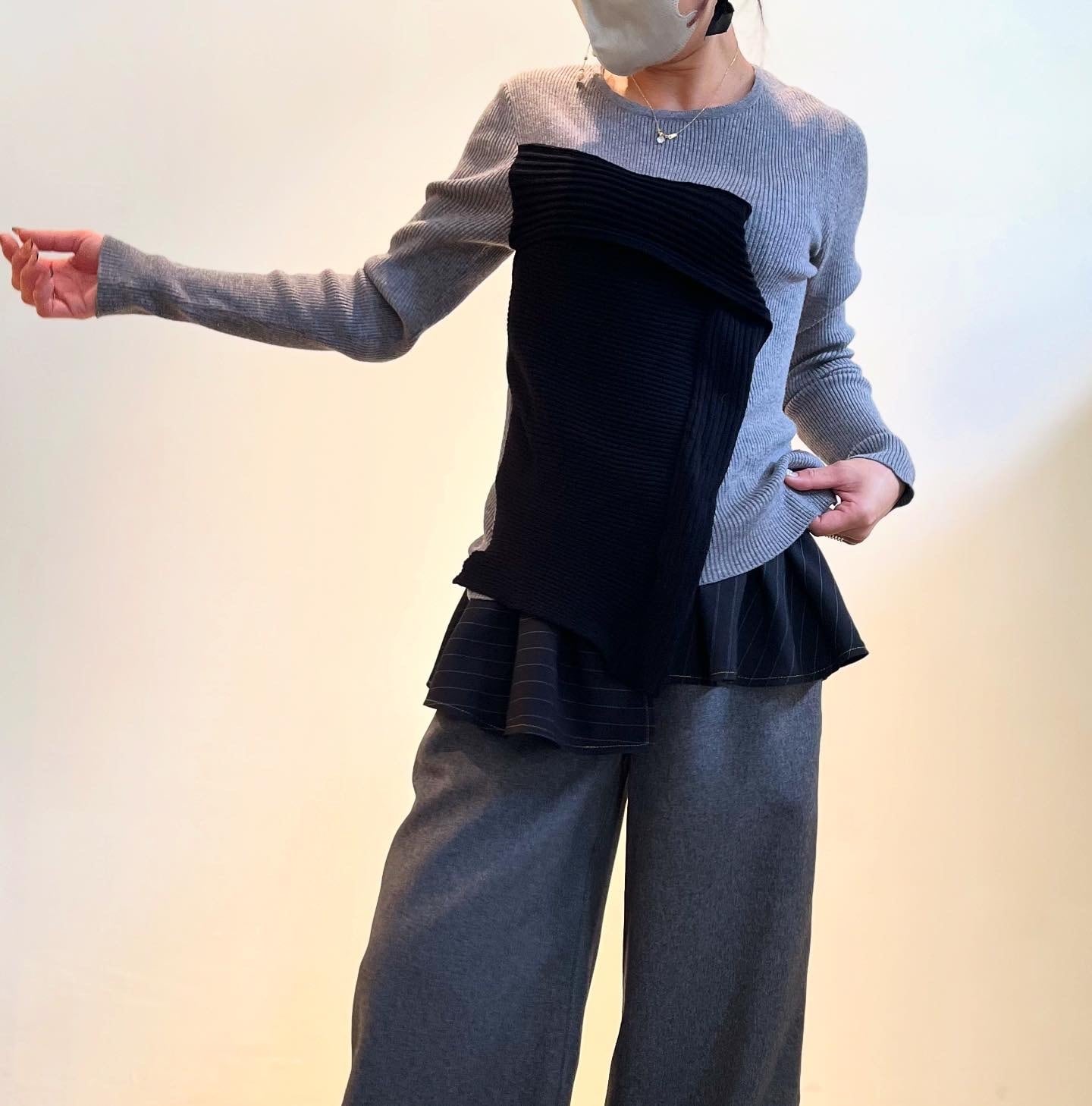 エイミーロウ Eimee Law アシメデザインリブニット | Sister by ParisLagar