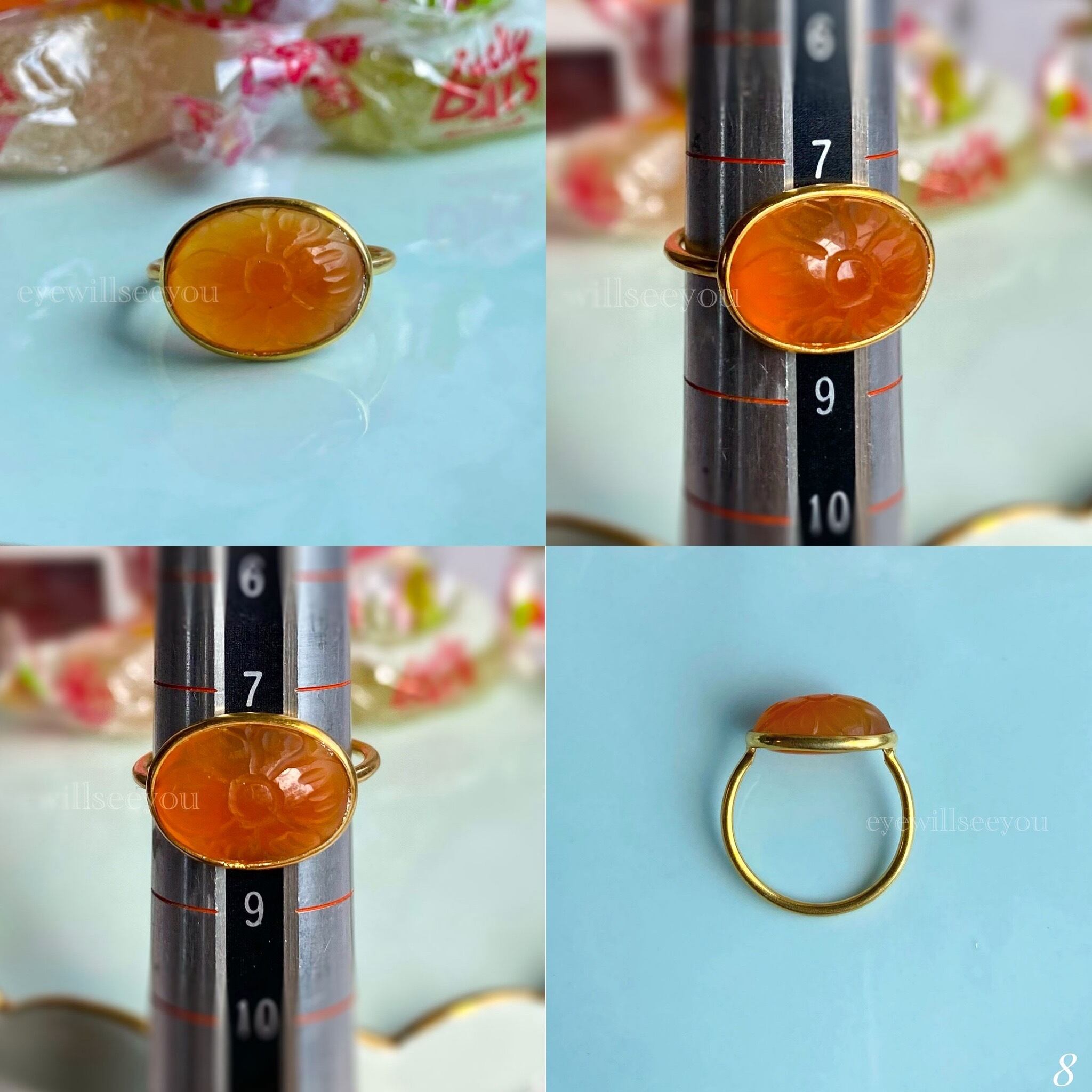Carnelian carving ring カーネリアンカービングリング | eyewillseeyou