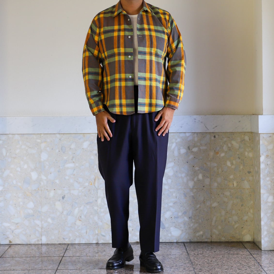 極美品】60s VAN HEUSEN special Vintage check Shirts big size made