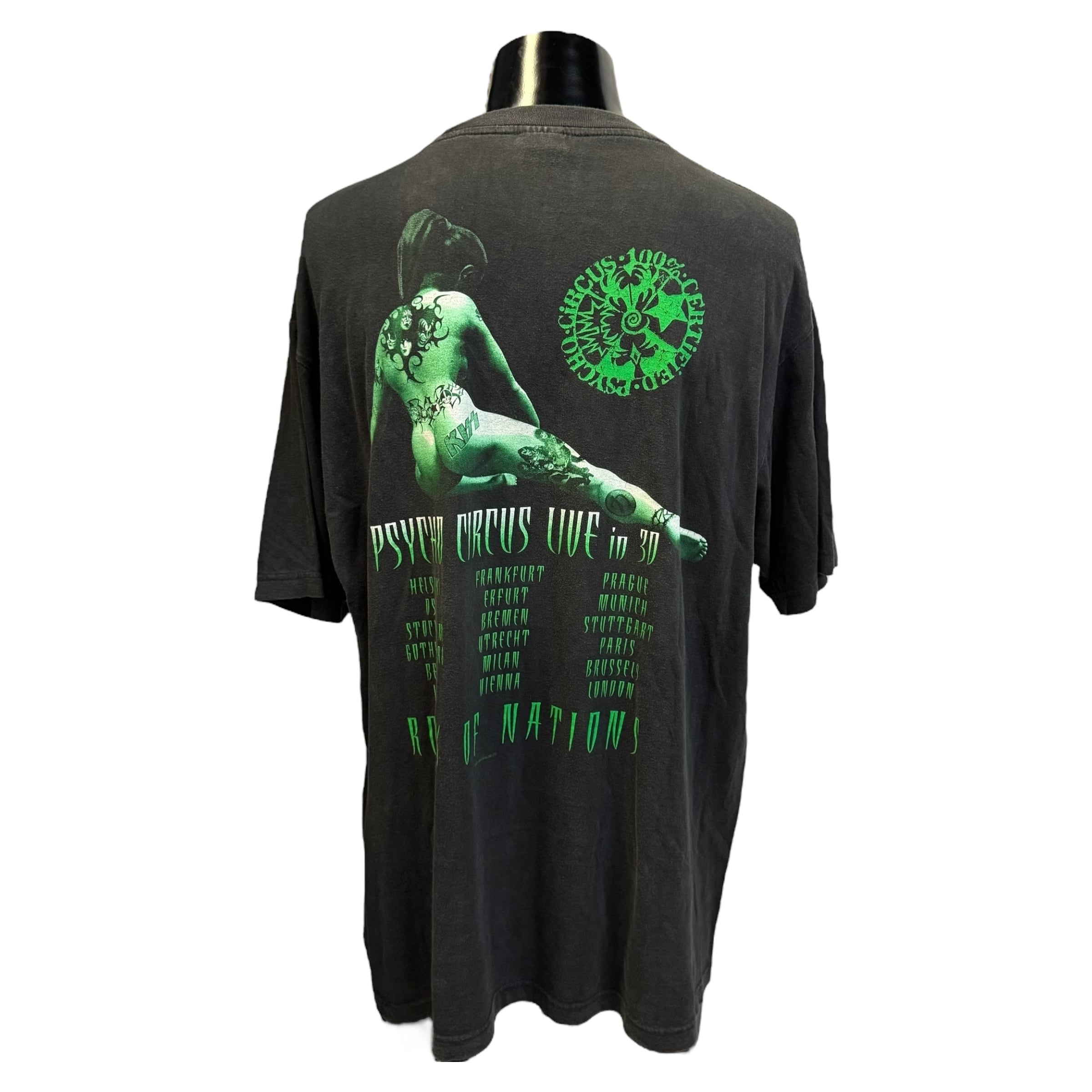 KISS】キッス PSYCHO CIRCUS LIVE in3D Tシャツ XL | luxury&vintage
