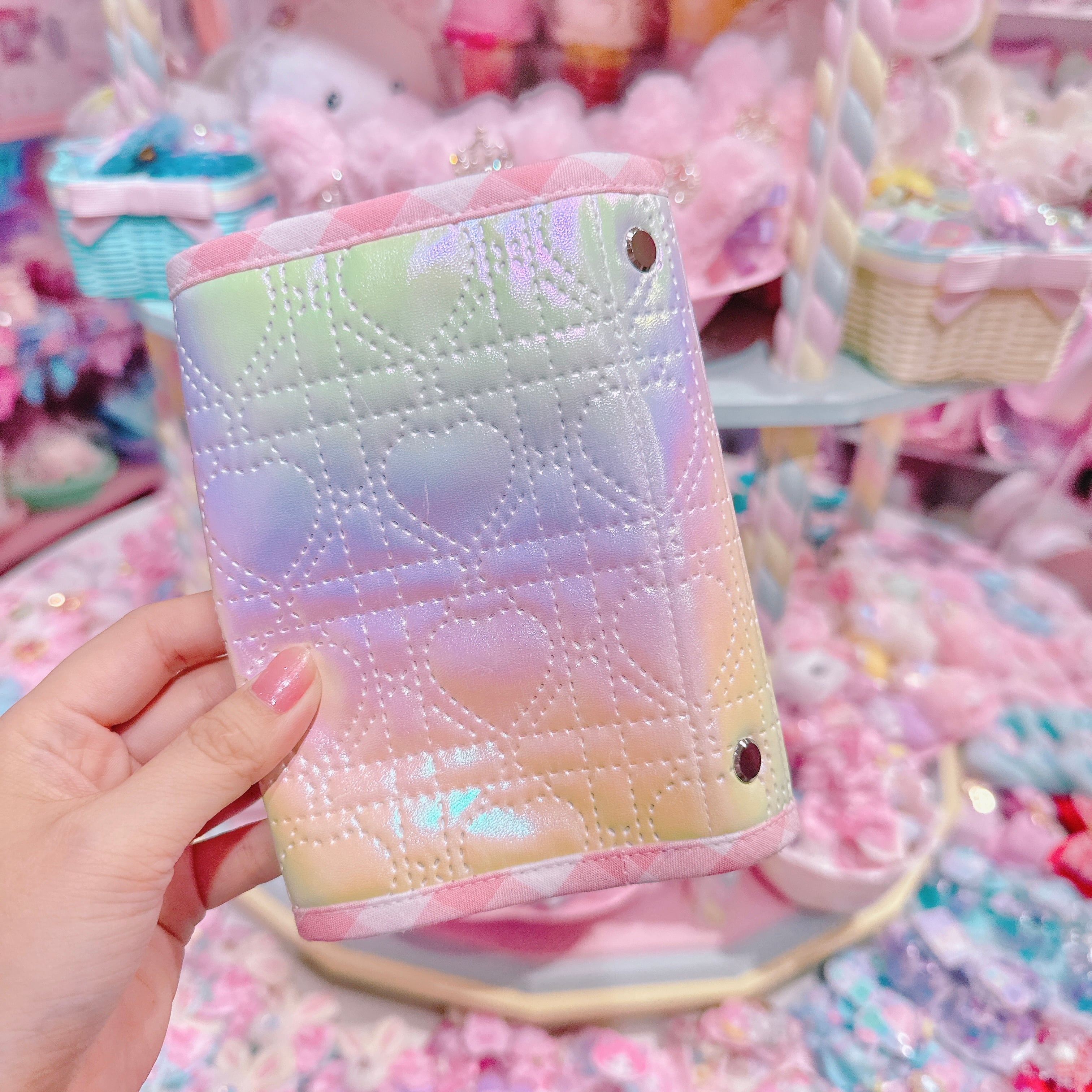 【N4】42-3ミニ６穴サイズA7シール帳（台紙10枚付）