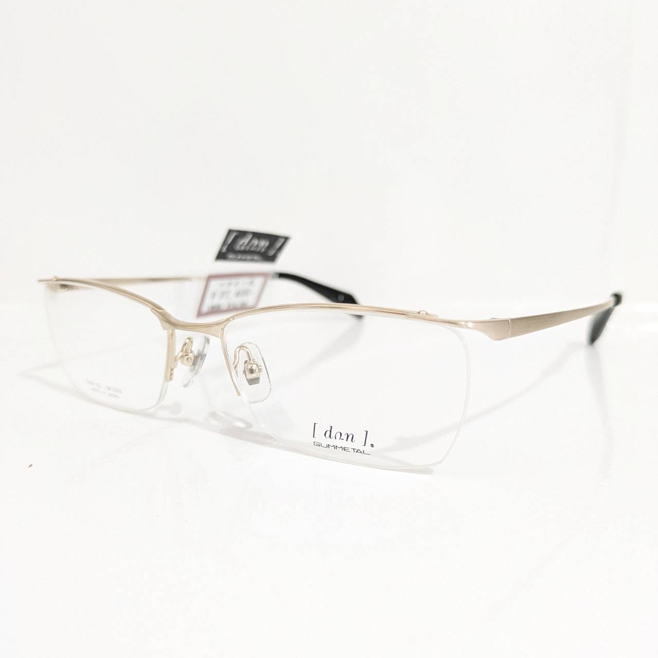 【dan】スクエアナイロールフレーム ゴールド