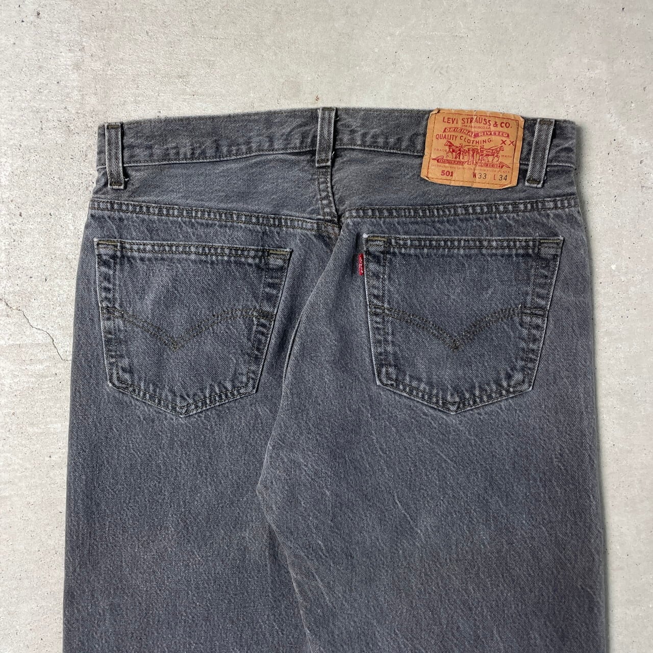 90年代 USA製 Levi's リーバイス 501 0658 先染め ブラック デニム