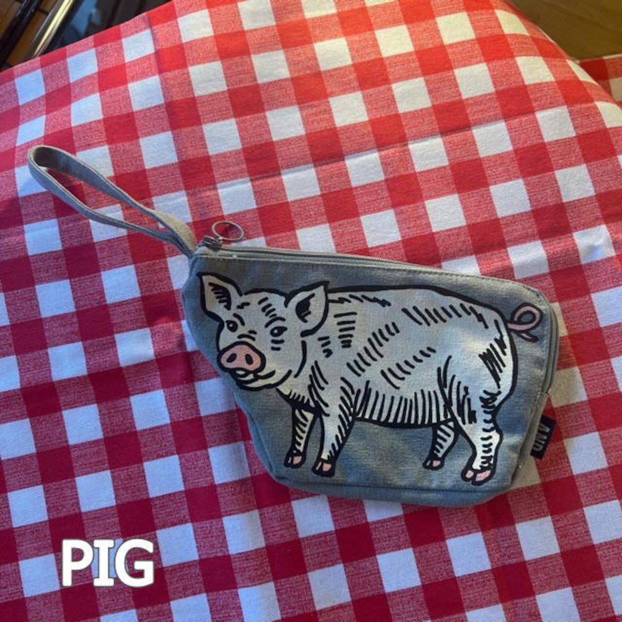 Die-cut pouch　3Type　COW PIG　ダイカットポーチ　牛　豚　羊　アニマル　animal　ポーチ