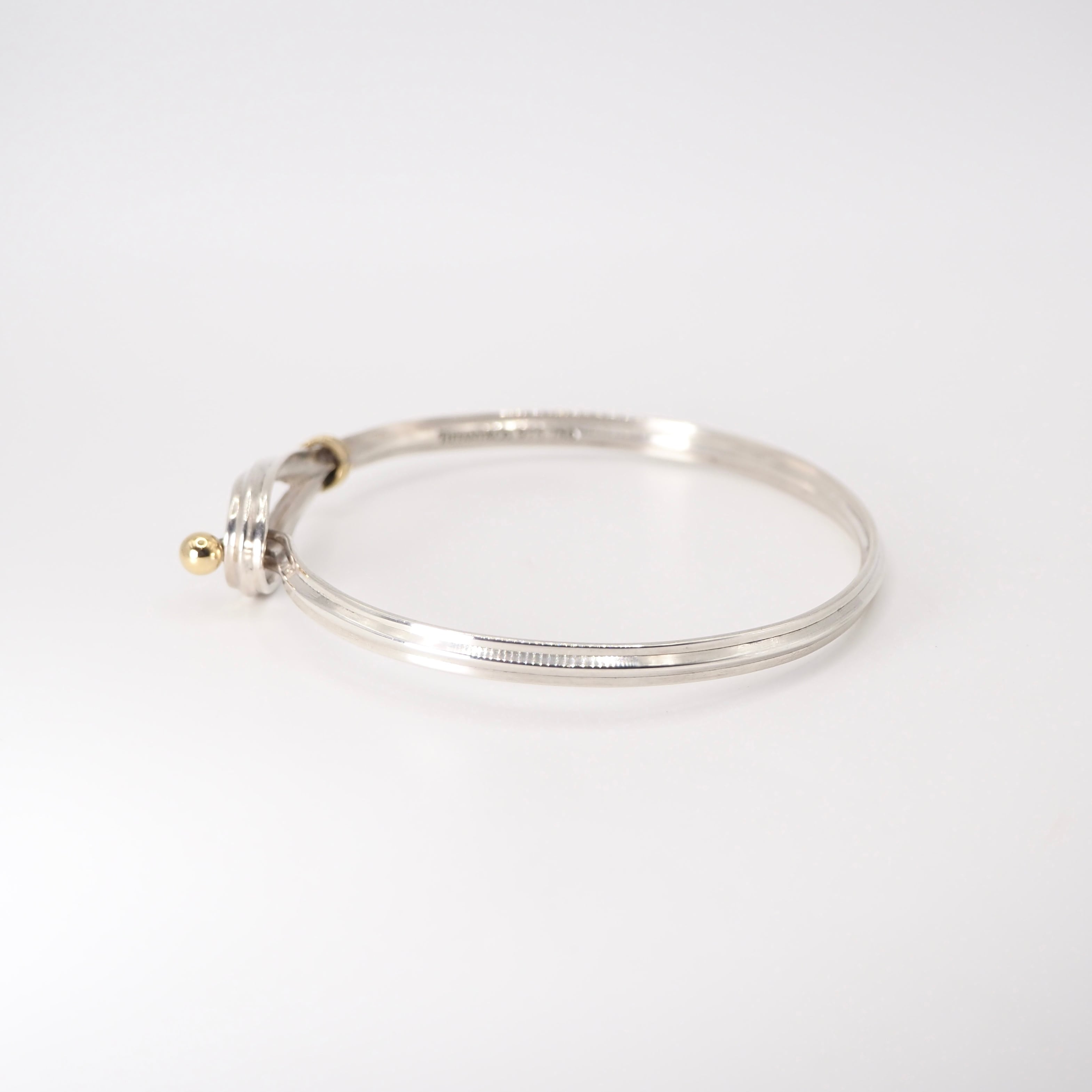Tiffany&Co. フック&アイ バングル シルバー925 K18 ティファニー