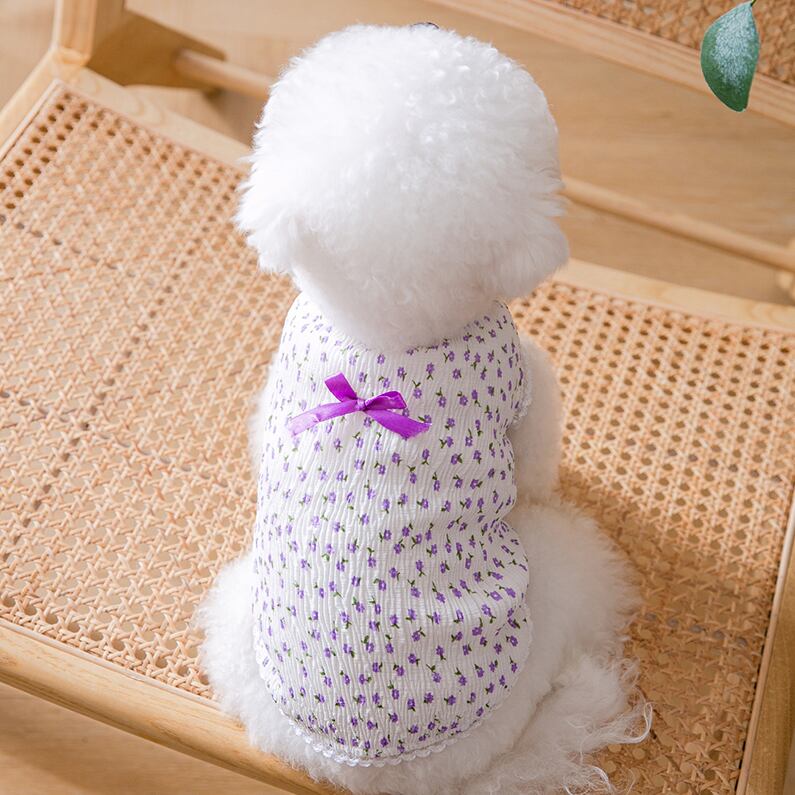 ドッグ 犬 小型犬 ドッグウェア 室内着 タンクトップ リボン レース かわいい きれいめ シンプル カジュアル 上品 おしゃれ エレガント モダン 主役級 存在感 ラブリー キュート 都会的 ベーシック シンプル 花柄 春 夏 女の子 成犬 スクール お出かけ パーティー イベント レストラン 公園 休日 バカンス レストラン お花見 カフェ 朝 散歩 ウォーキング 室内 普段使い 清楚 トレンド 流行 インスタ映え XS S M L XL 2XL 紫 ブルー レッド