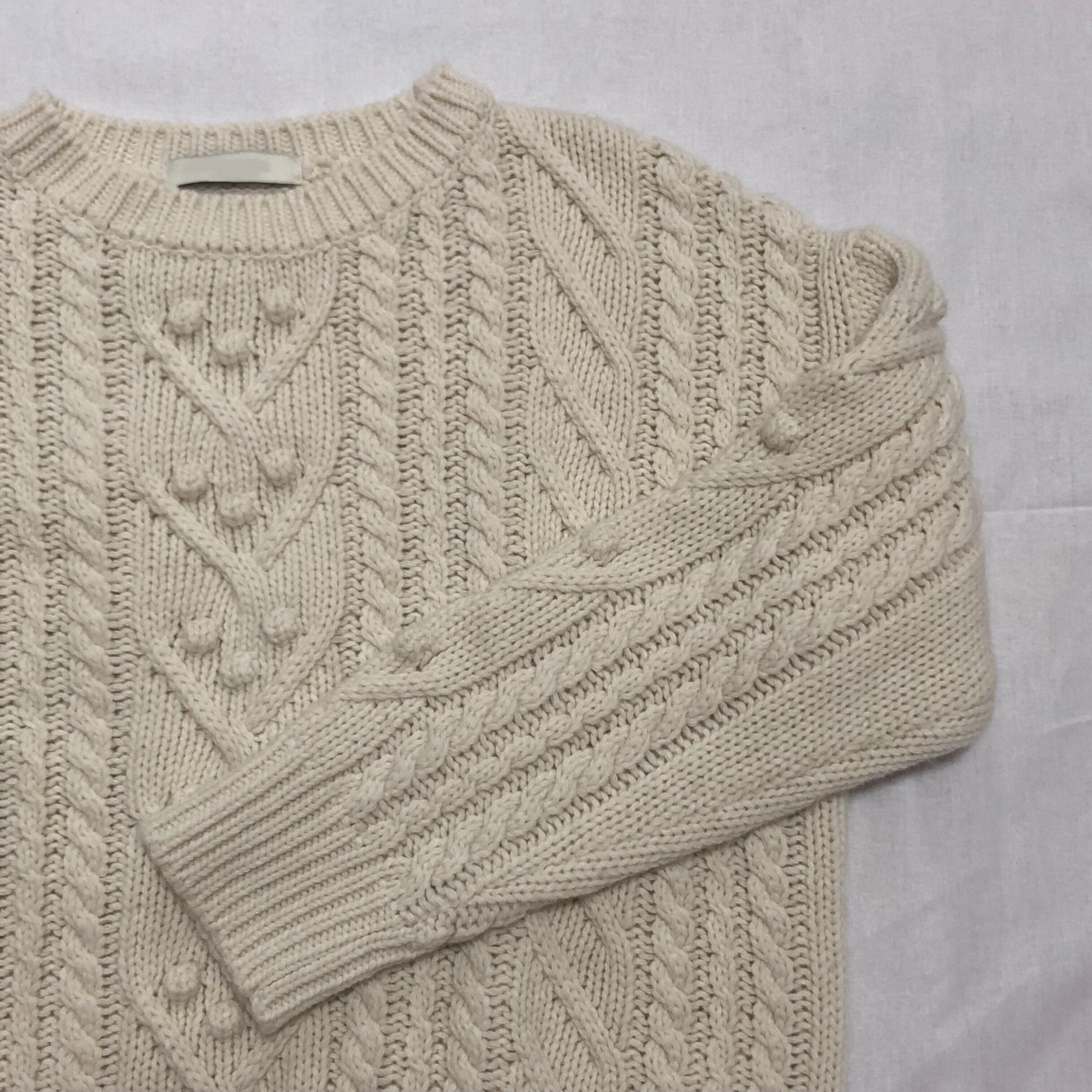 cable knit milky