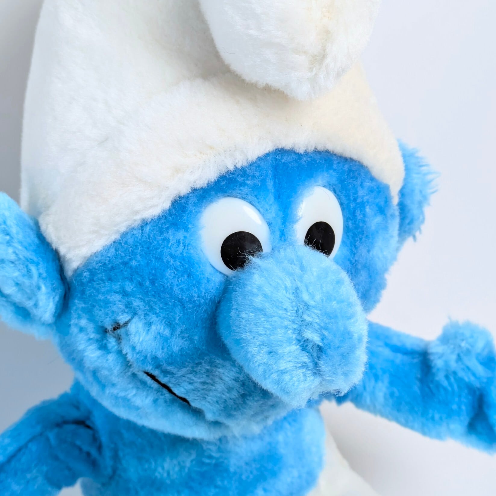 ☆ VINTAGE1980 ☆ 【 Smurf（スマーフ）】【B】お座り / PLUSH TOY / プラッシュ / ぬいぐるみ / VINTAGE / ビンテージ 〚アメリカン雑貨 アメトイ〛