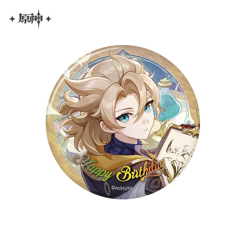原神 命定の日 2025生誕祭 缶バッジ 重雲 レザー アルベド クロリンデ