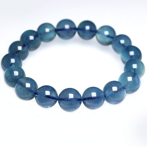 K1146-4〕高品質 ディープアクアマリン ブレスレット 約12mm | 森林STONE 