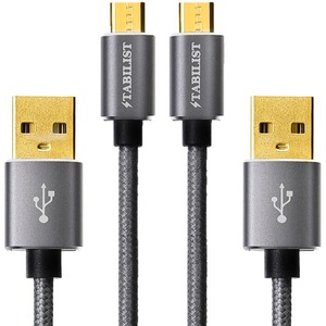 【在庫処分】【国内ブランド】[PS4 Xbox One コントローラー対応] マイクロUSBケーブル Micro usb 2m 2本組 2.4A 急速充電ケーブル コントローラー 純正 Pro プレステ4 android type-b アンドロイド スマホ