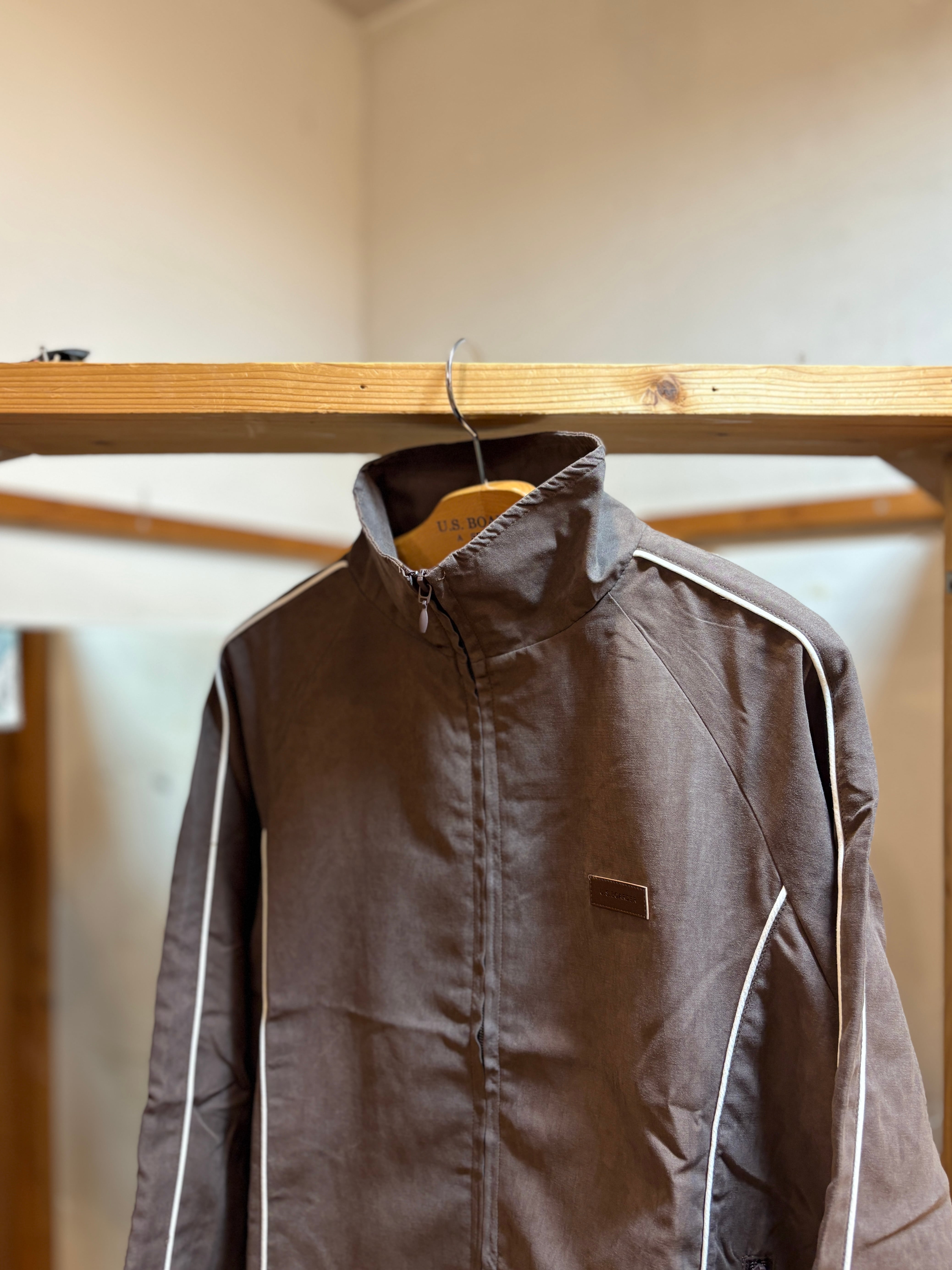 U.S.BOARDER パイプトラック JKT Brown BRN ブラウン Nylon Jacket