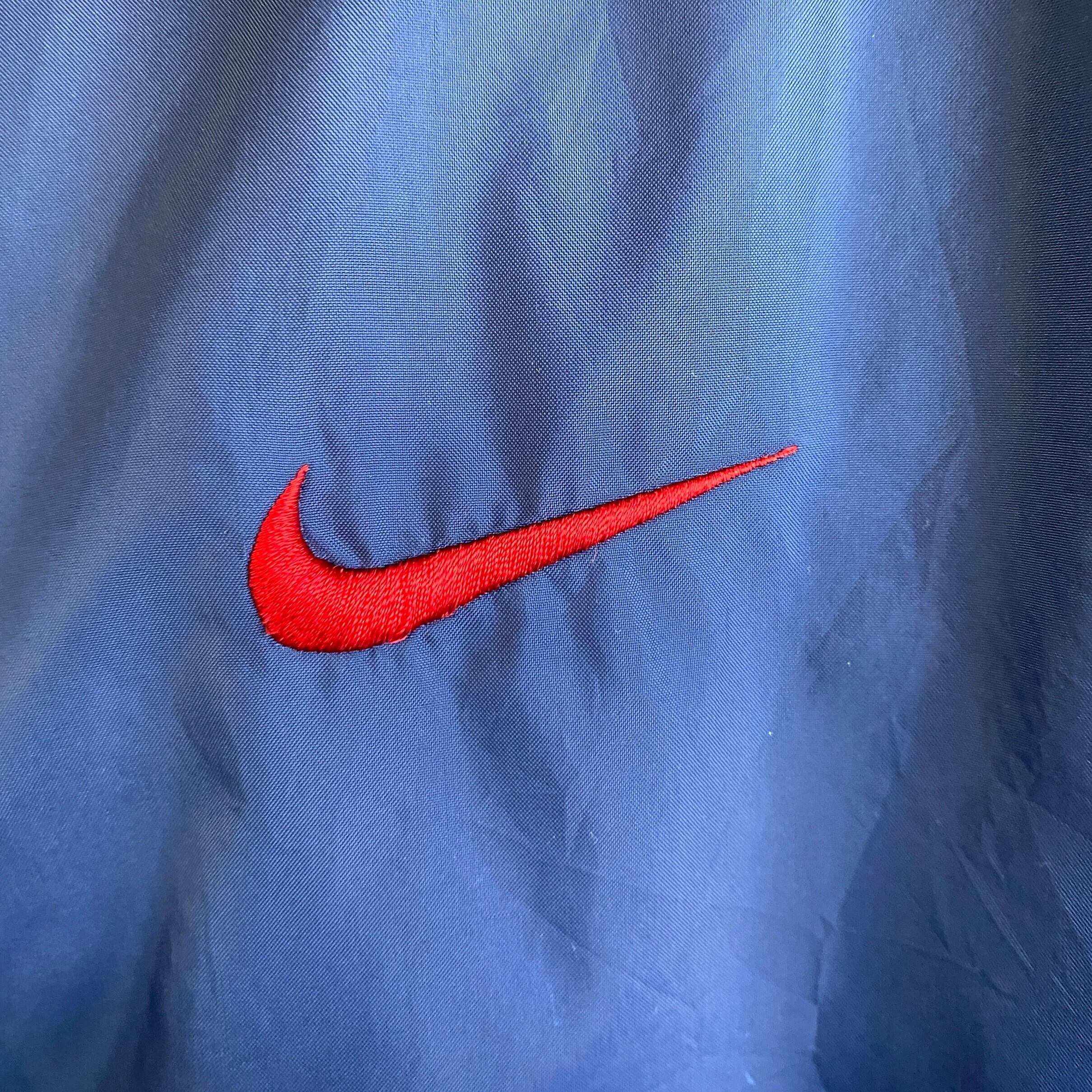90年代 NIKE ナイキ ロゴ バックプリント ナイロンジャケット メンズM