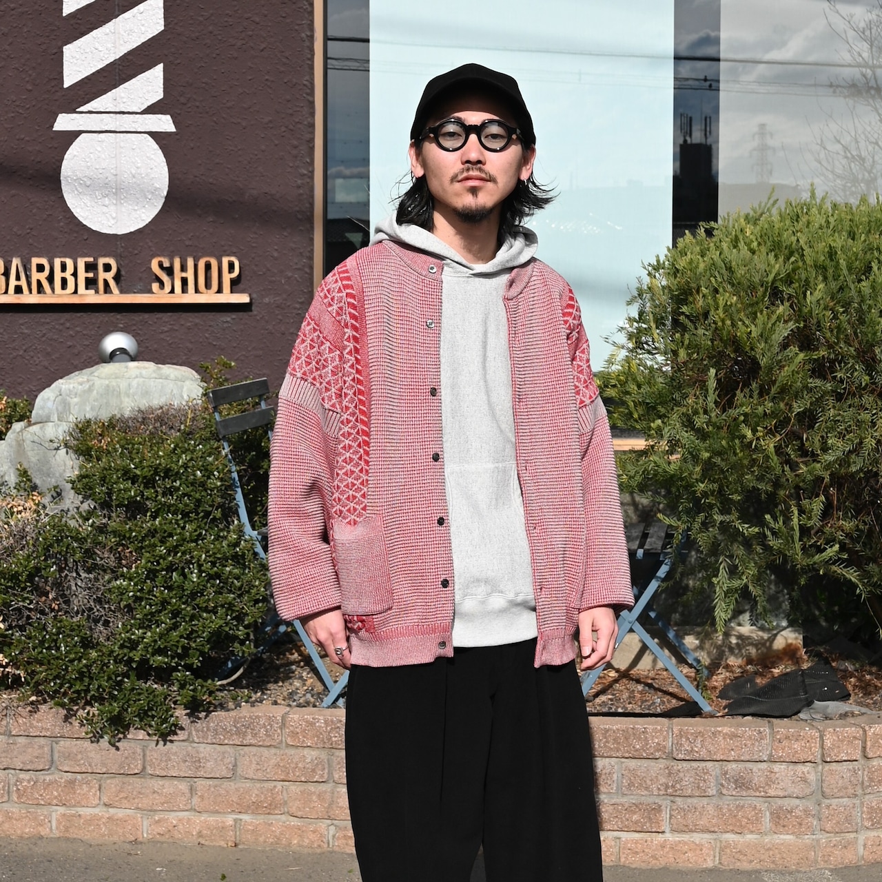 YASHIKI / GANKO別注 Ginka Cardigan(Yuki Momizi) スタイル