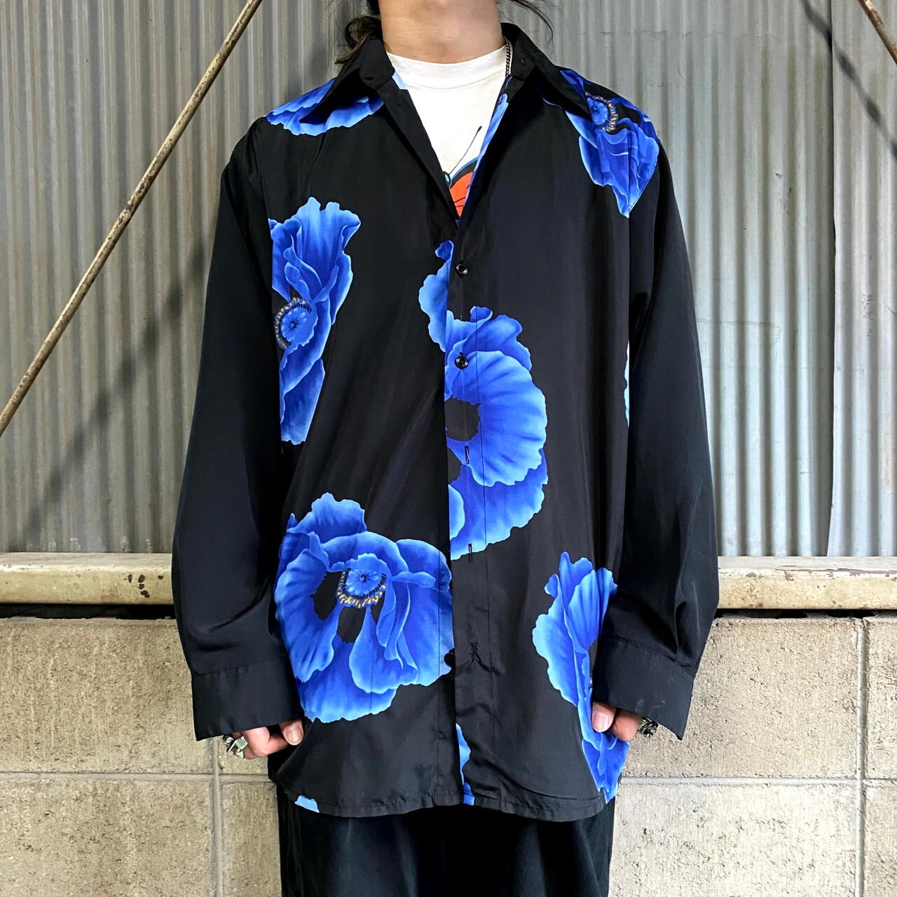 花柄 長袖シャツ Flower Pattern L/S Shirt # - シャツ